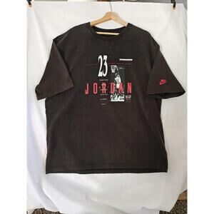 Nike Air Jordan 23 T-shirt Washed Black Men's XL Tee The GOAT forever‎ FU_LBJ